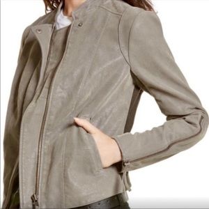 3/$30! Free People Grey BikerJacket, size Medium